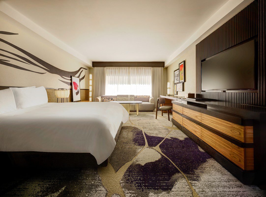 Nobu Hotel Caesars Palace Boasts First-Class, Redesigned Accommodations 6 Nobu Hotel Las Vegas bed room
