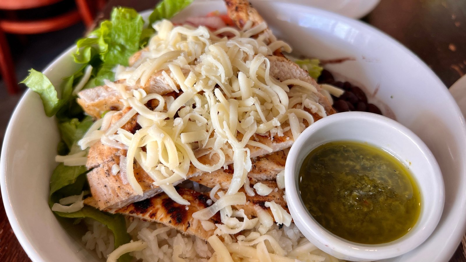 Caesar Salad with Grilled Chicken at Havana Harry's Restaurant in Miami Florida