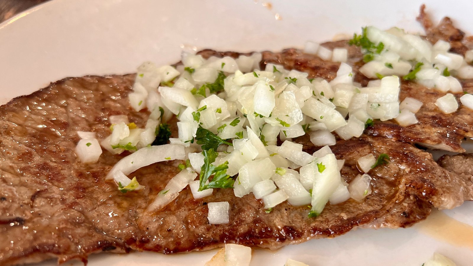 Palomilla Steak at Havana Harry's Restaurant in Miami Florida