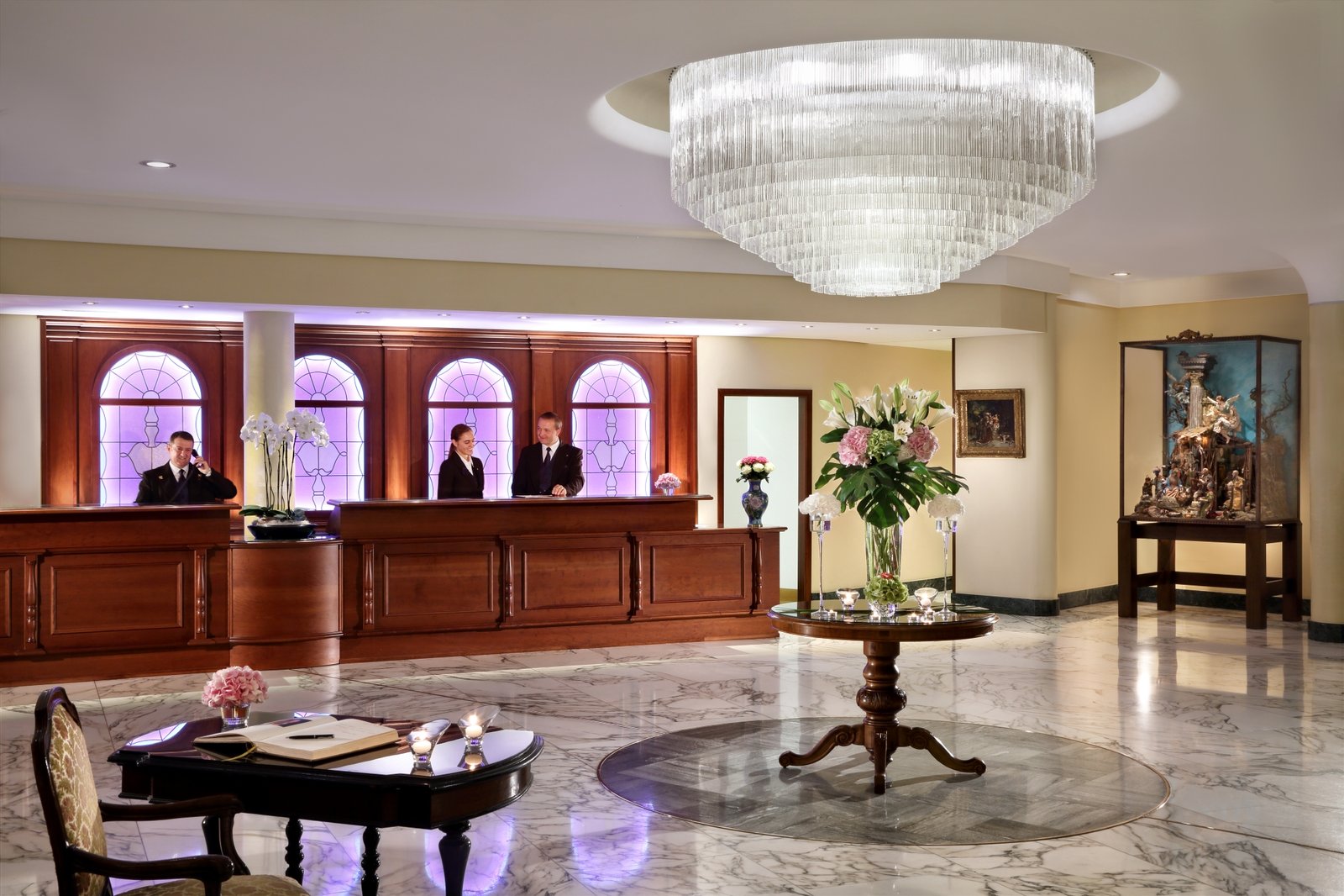 Splendide Hotel in Lugano Switzerland Lobby Area